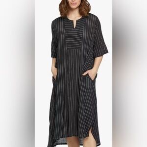 MASAI | Copenhagen Natali Striped Dress, Black and White Striped size small